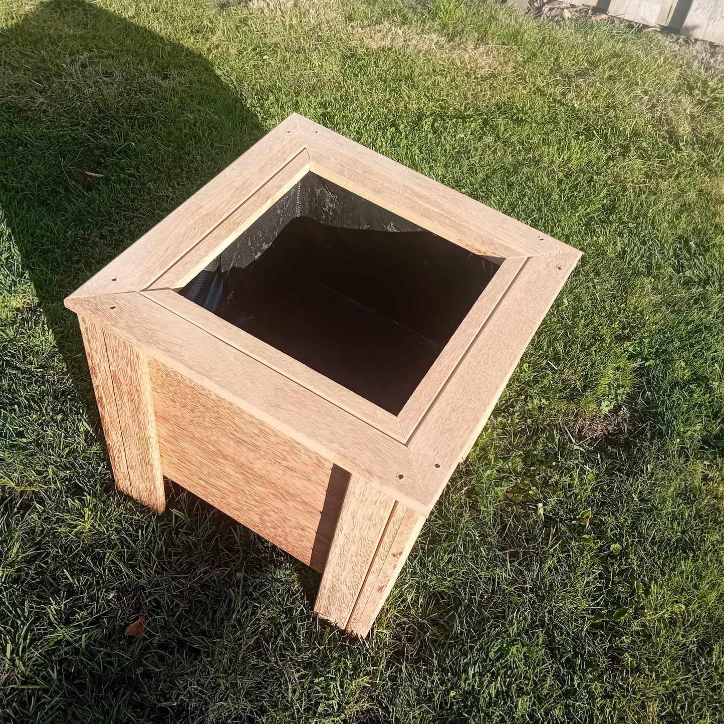 Houttan Plantenbak 40x40x40 cm hardhout