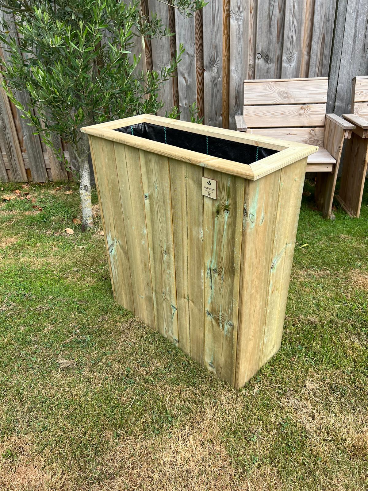 Houttan Plantenbak 75×30x80 cm – Geïmpregneerd Grenen