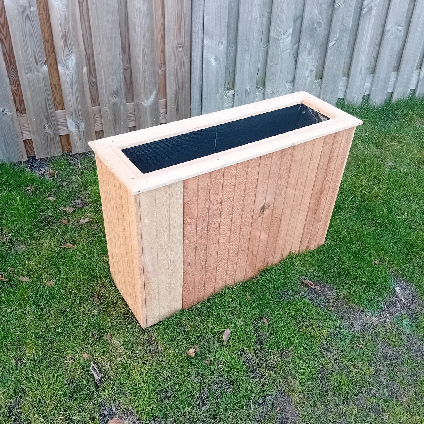 Hardhouten plantenbak 90x35x60 cm