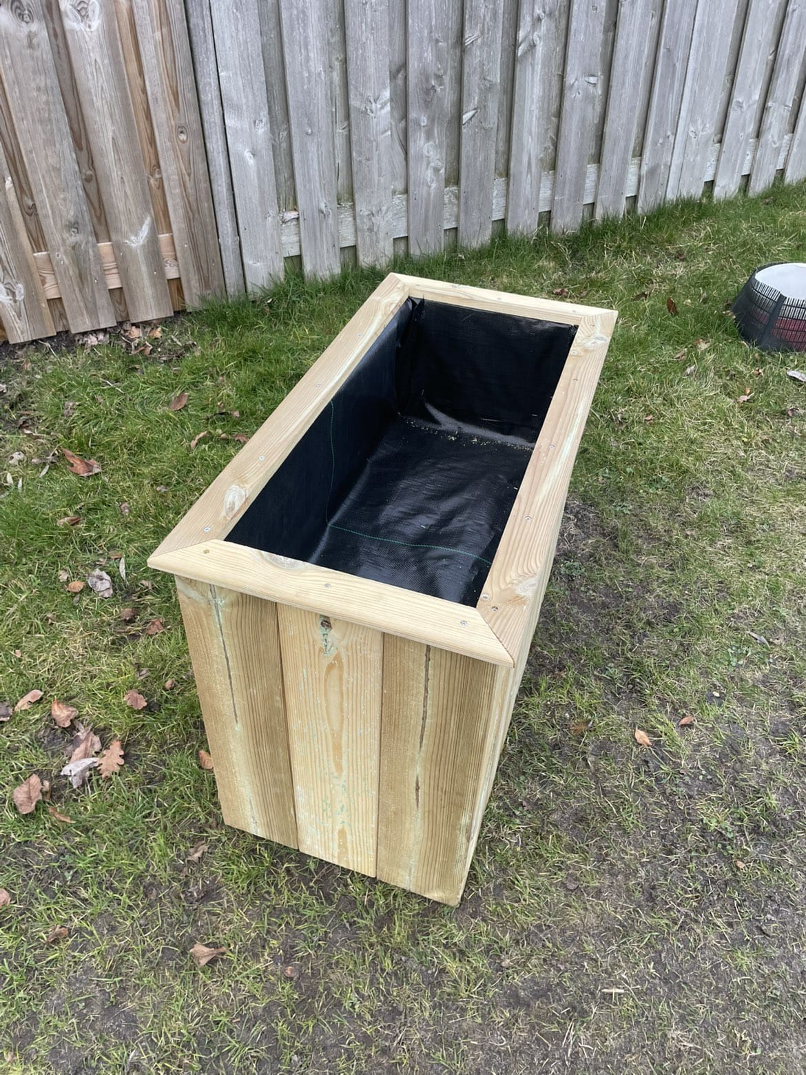 Houttan Plantenbak – 85 × 45 × 60 cm | verhoogde bodem