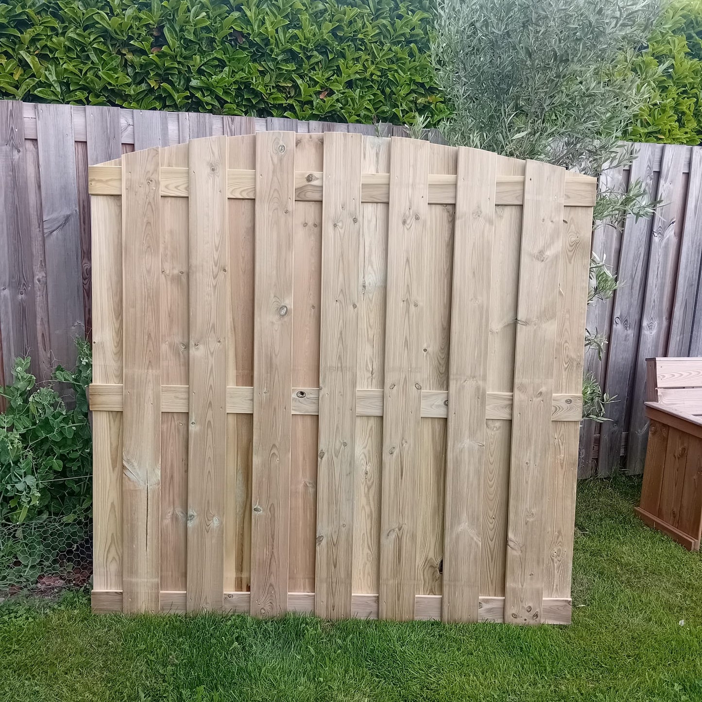 Schutting geïmpregneerd grenen 18 planks met toog