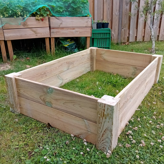 Houttan Premium Moestuinrand 120×80×30 cm – Geïmpregneerd Grenen