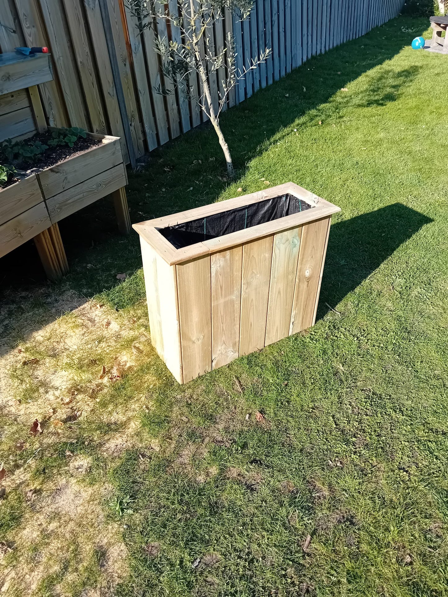 Houttan plantenbak 75x30x60