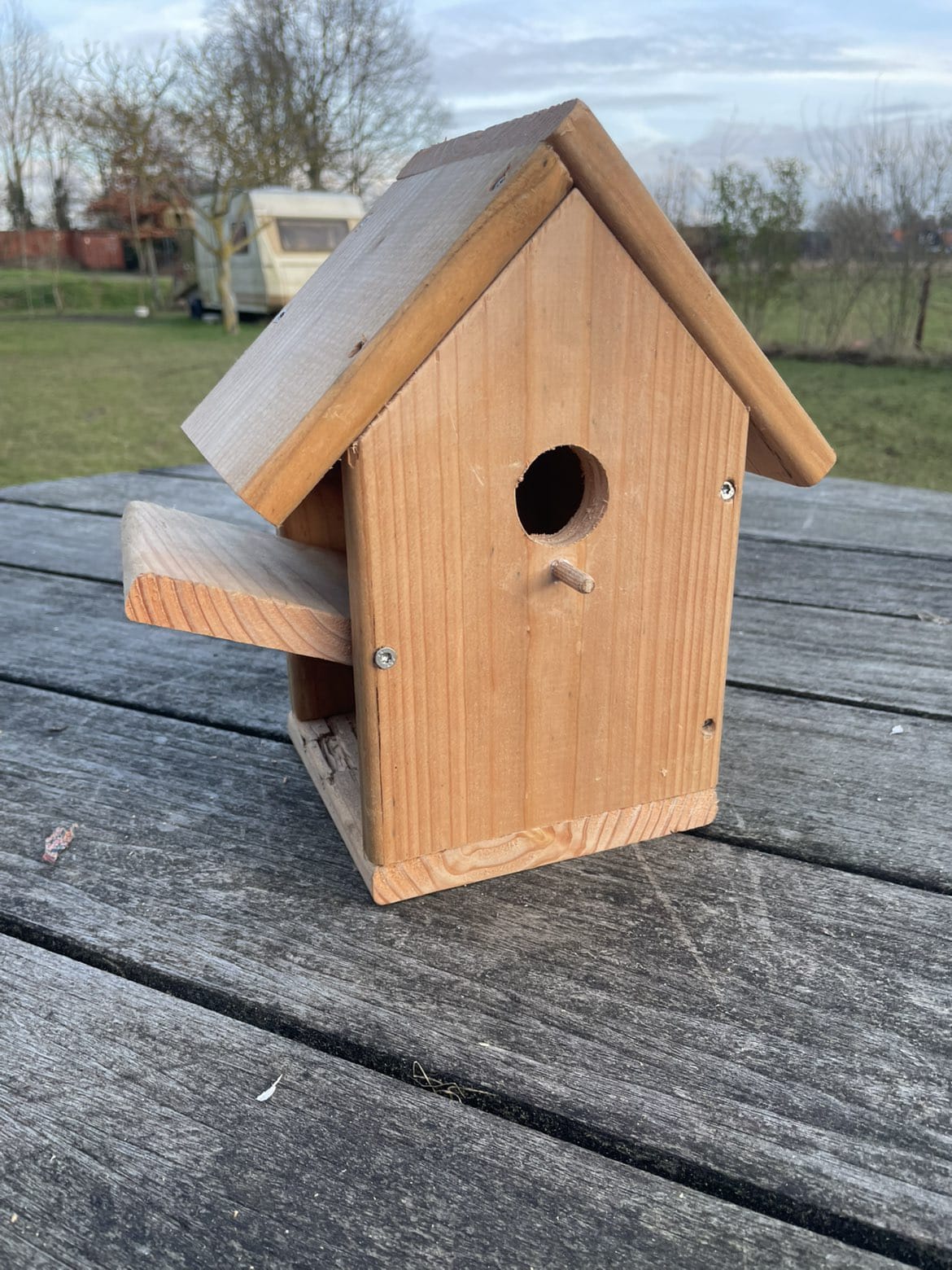 Vogelhuis onbehandeld grenen