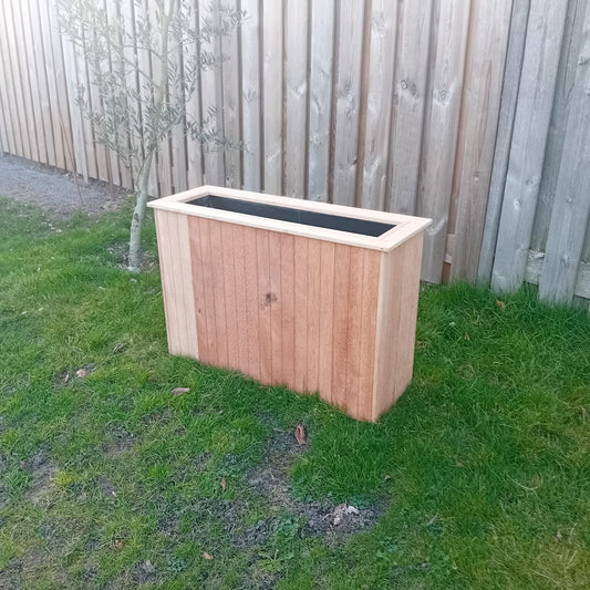 Hardhouten plantenbak 90x35x60 cm