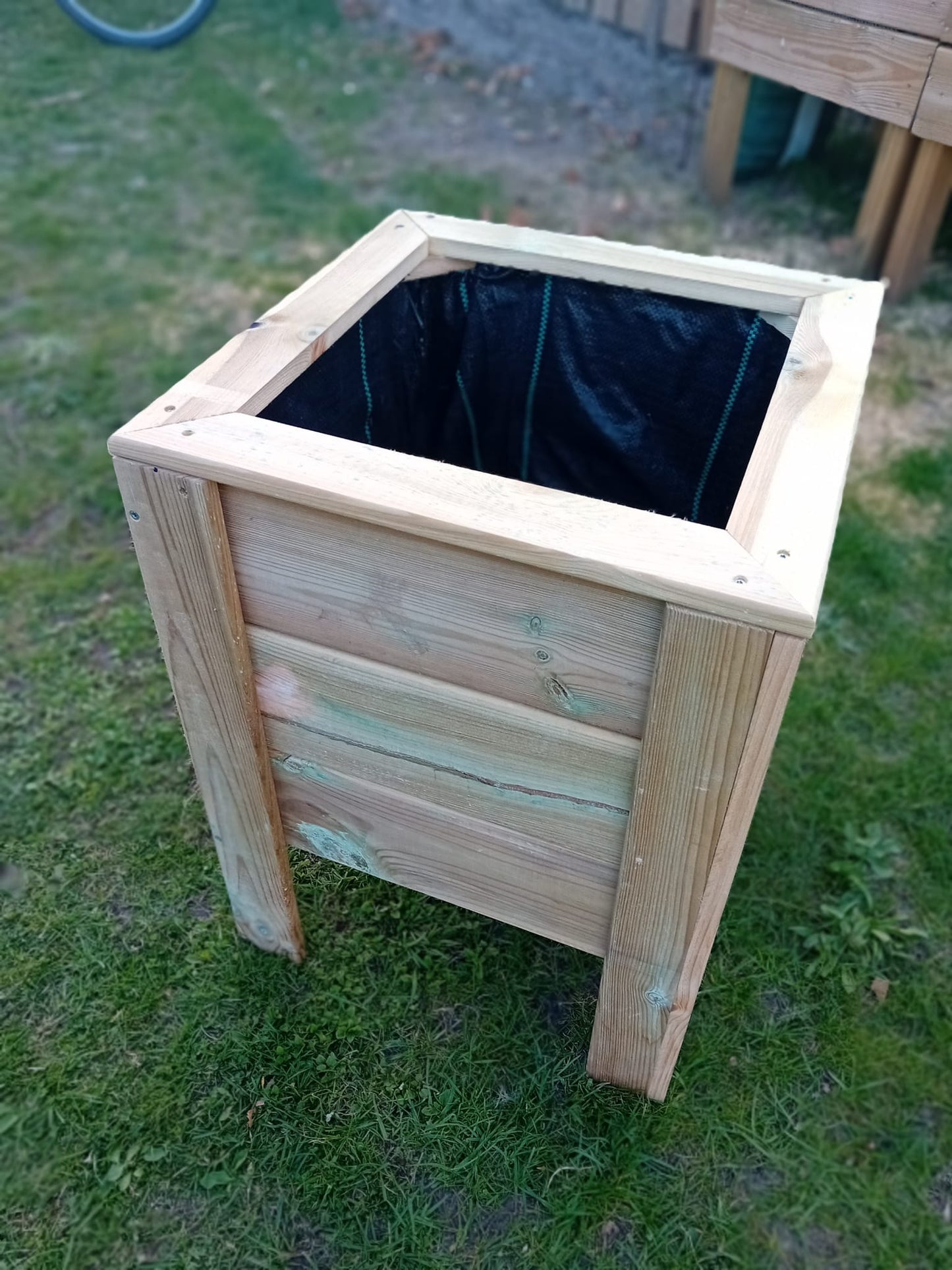 Houttan Bloembak – 40×40×60 cm