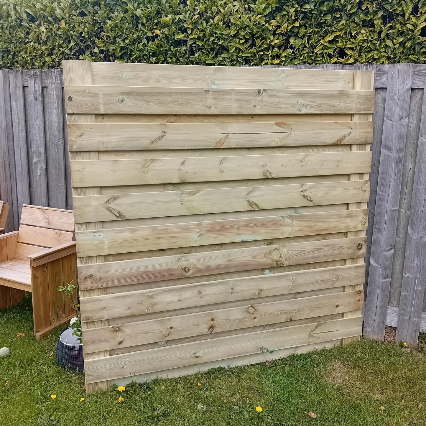 Schutting geïmpregneerd grenen horizontaal 180x180