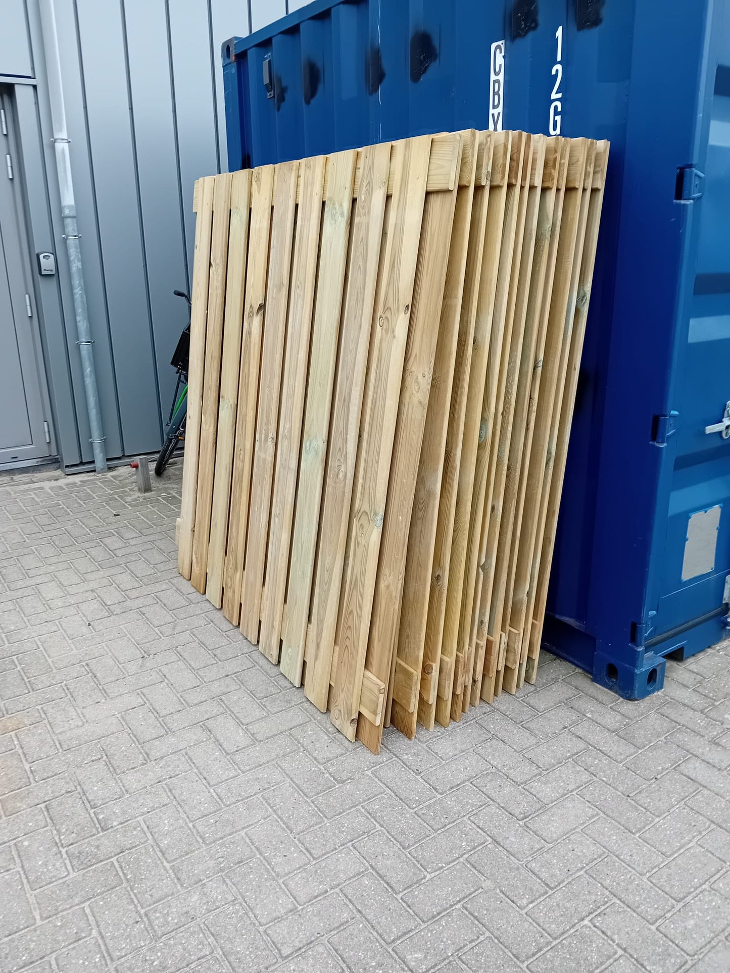 Houttan schutting - 180x180 - geïmpregneerd grenen