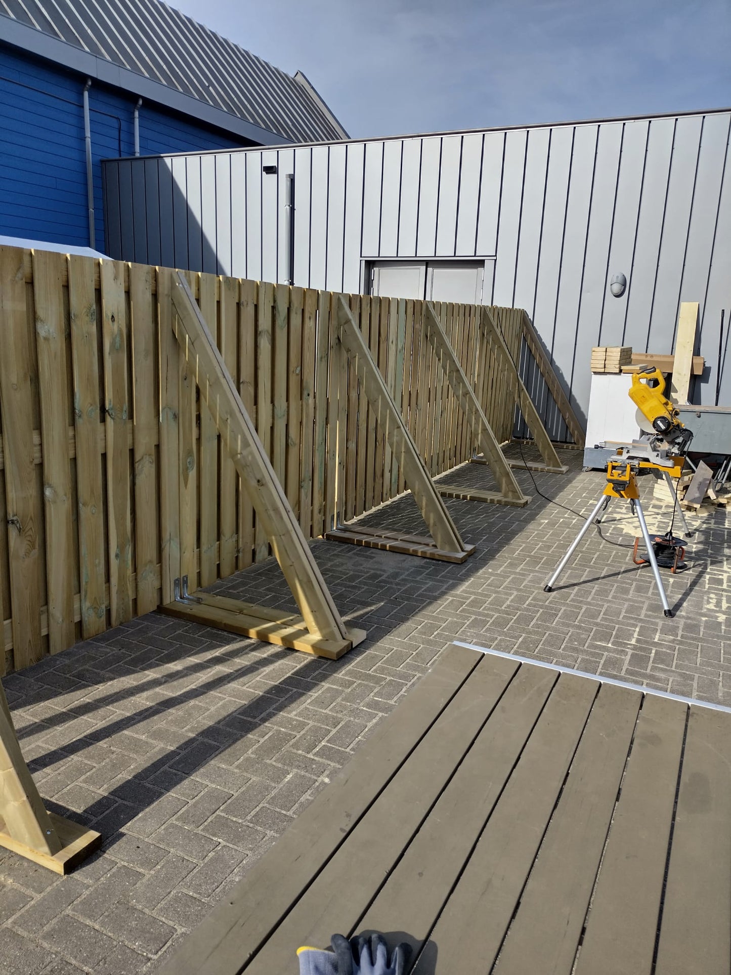 Houttan schutting - 180x180 - geïmpregneerd grenen