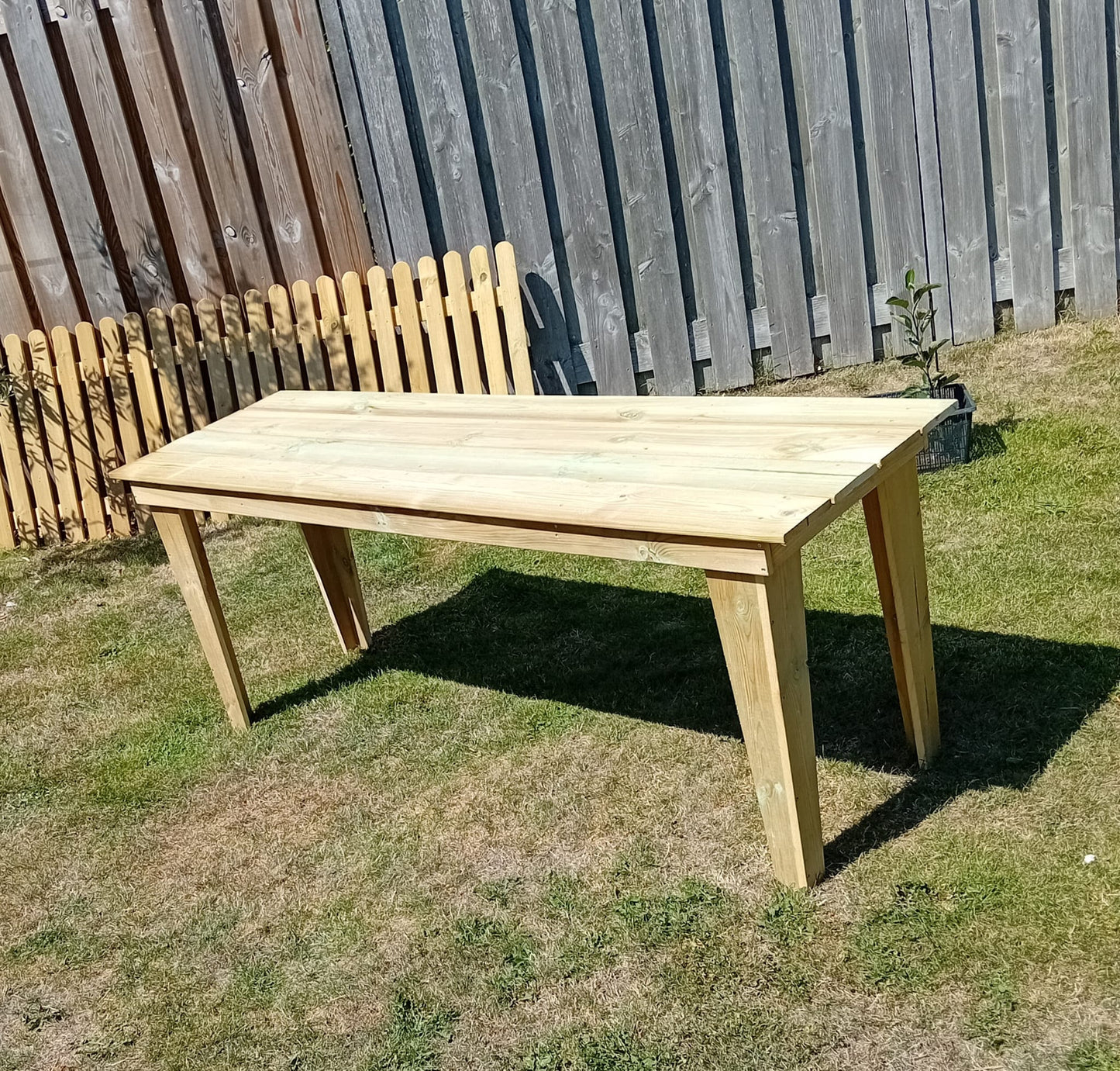 Houttan premium tuintafel-180x65x75