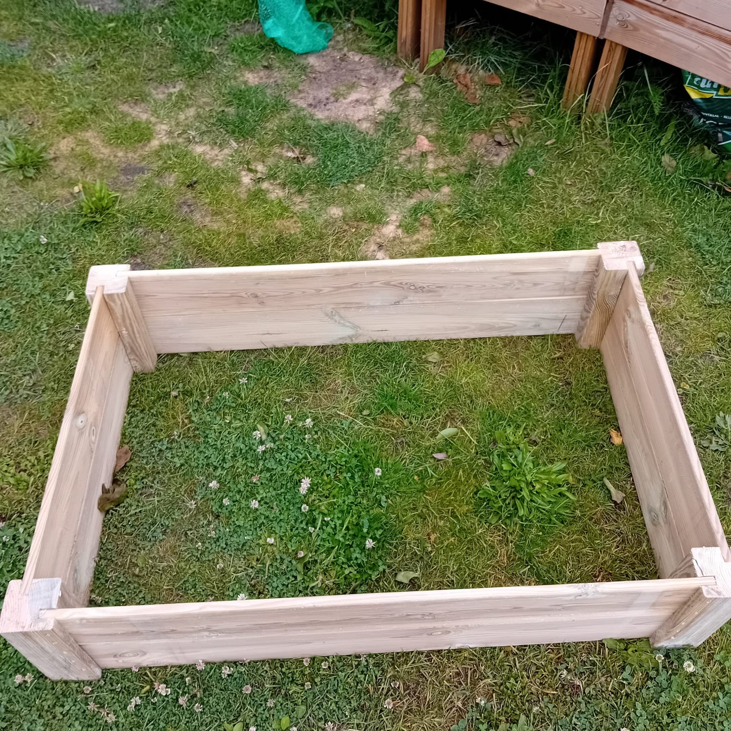 Houttan Premium Moestuinrand 120×80×30 cm – Geïmpregneerd Grenen