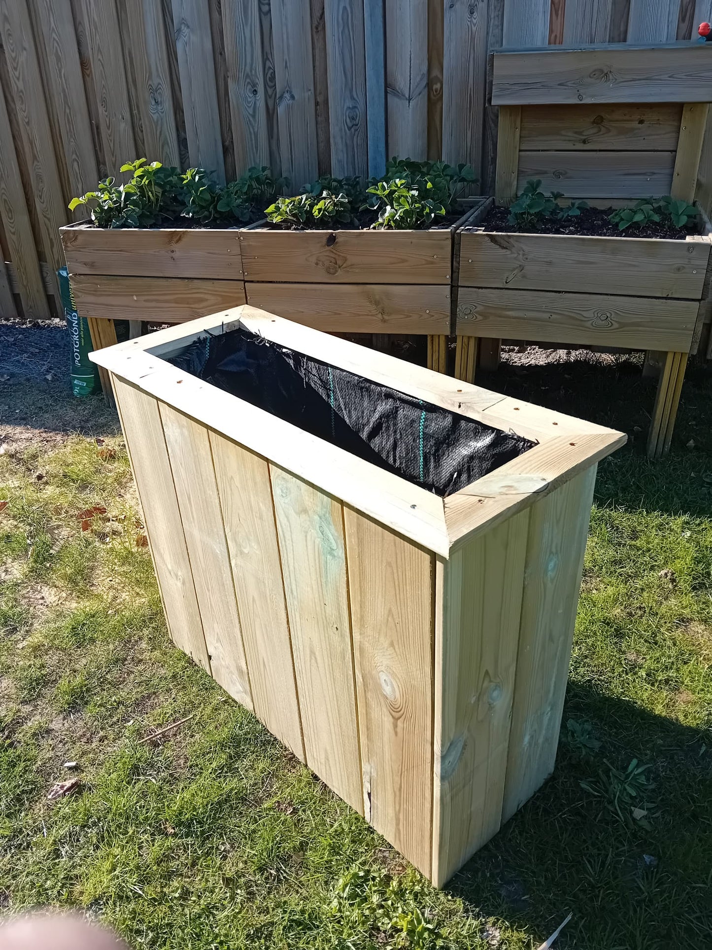 Houttan plantenbak 75x30x60