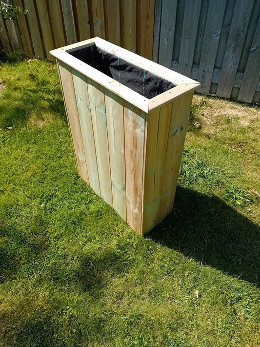 Houttan Plantenbak – Stijlvol & Duurzaam (75×30×80 cm)
