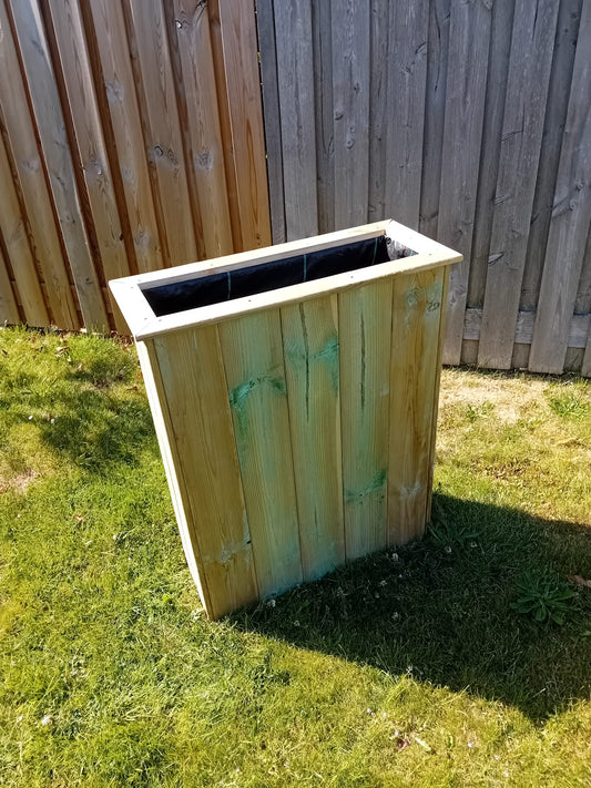Houttan Plantenbak – Stijlvol & Duurzaam (75×30×80 cm)